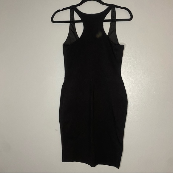 Rolla Coster Women’s Medium Black Bodycon Dress Mini Racerback - Picture 2 of 3
